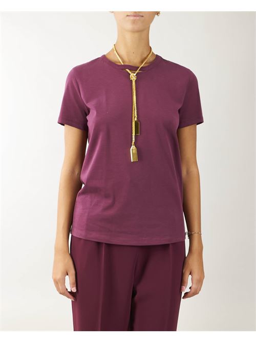 T-shirt in jersey con collana Elisabetta Franchi ELISABETTA FRANCHI | T-shirt | MA00946E2CG3